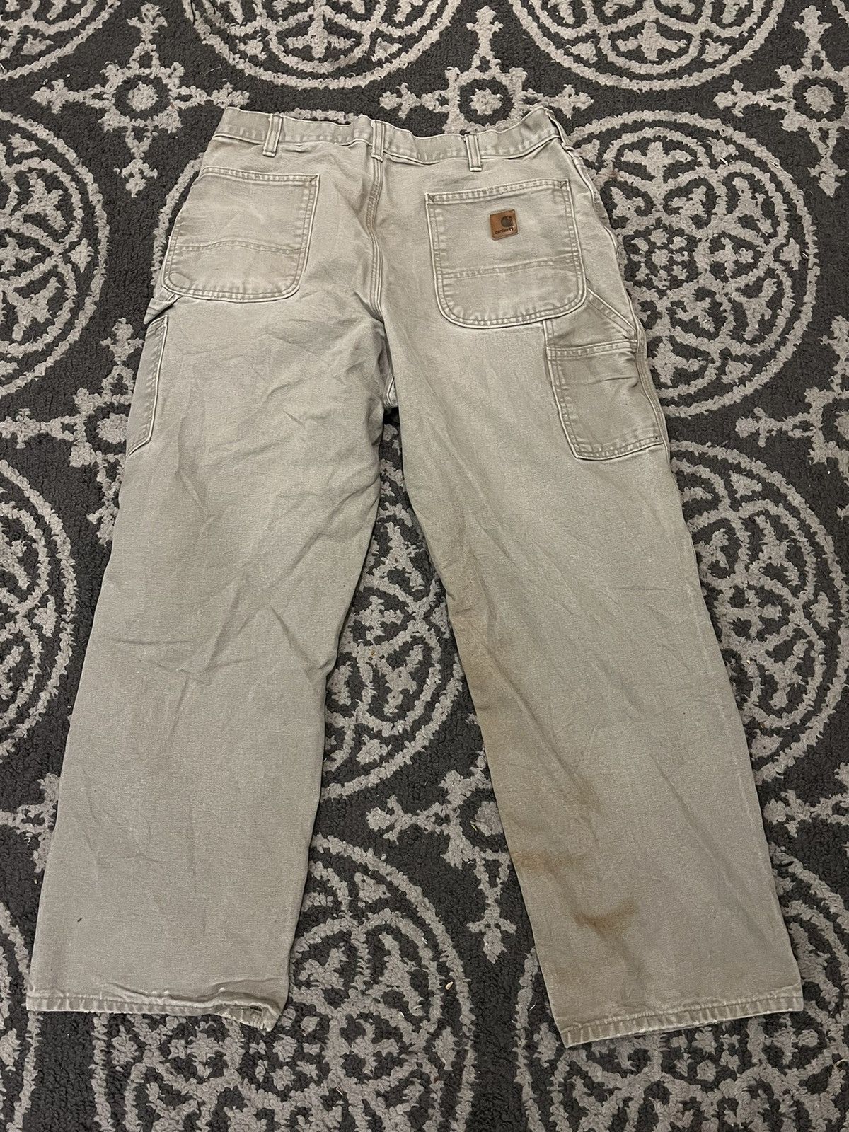 Carhartt × Vintage Vintage Carhartt B11 DES Tan Men's 36x30 Carpenter Pants Size US 36 / EU 52 - 2 Thumbnail