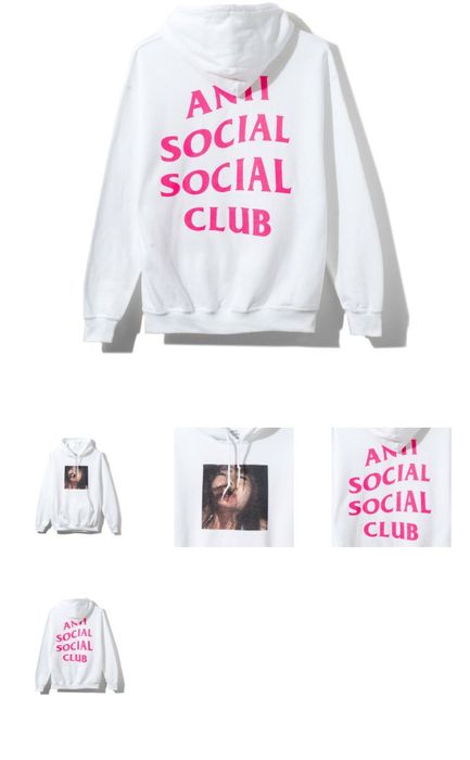 Anti Social Social Club Jav White Hoodie | Grailed