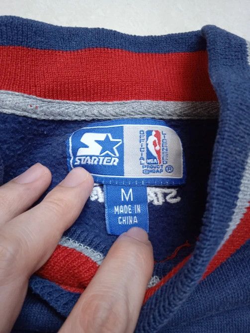 NBA × Vintage Vintage Starter Houston Rockets Pullover Sweatshirt Size US M / EU 48-50 / 2 - 4 Thumbnail