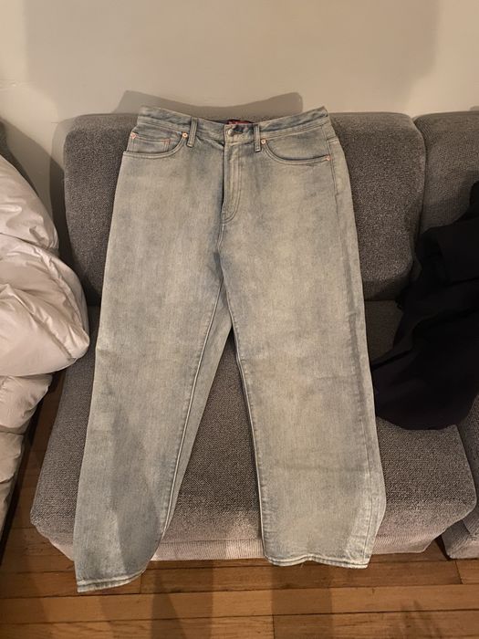 Supreme Dirty indigo supreme baggy jeans | Grailed