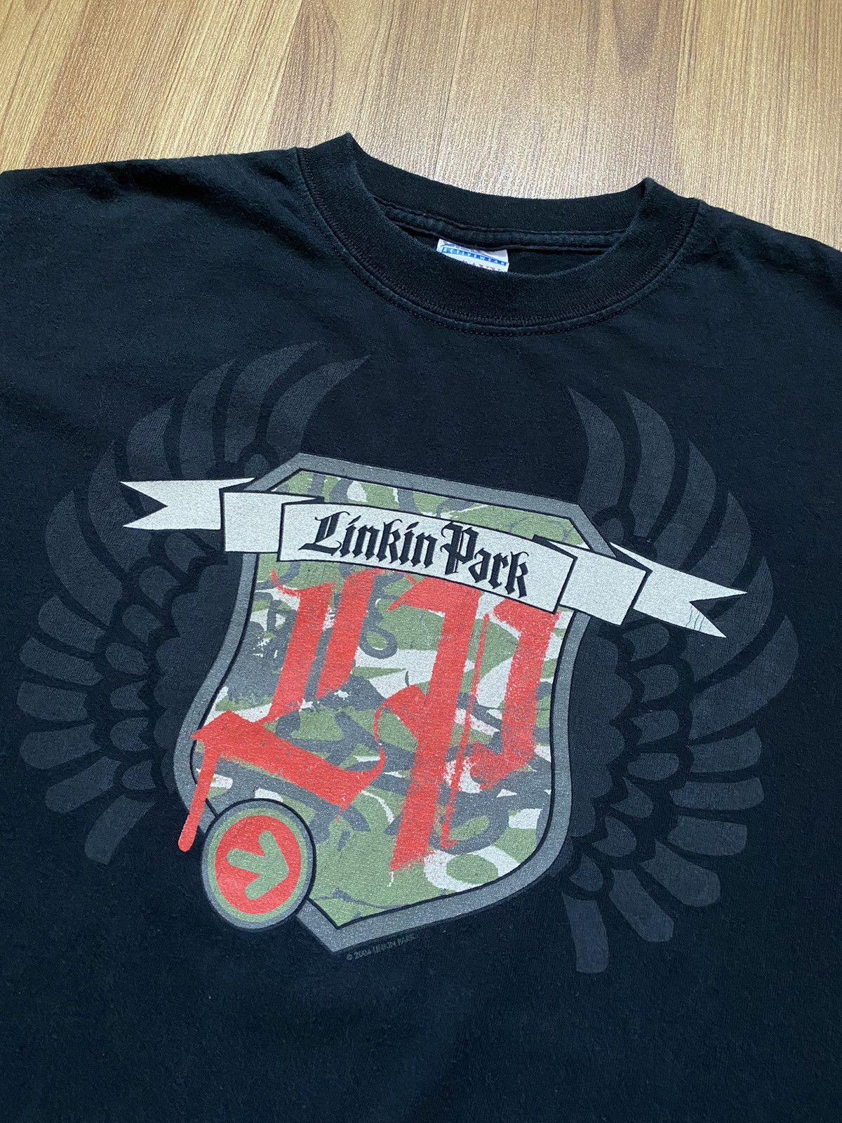 Band Tees Vintage Y2K Linkin Park 2004 T Shirt Tee Korn Rammstein Size US M / EU 48-50 / 2 - 2 Thumbnail