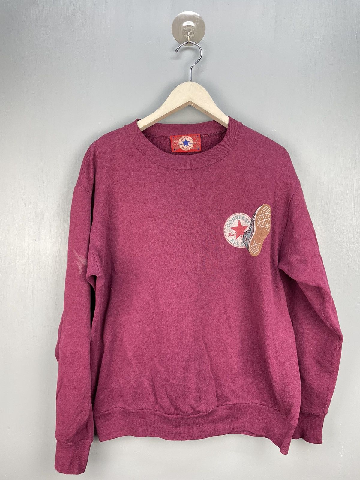 Converse Vintage 90s Converse sweatshirt Size US M / EU 48-50 / 2 - 2 Thumbnail