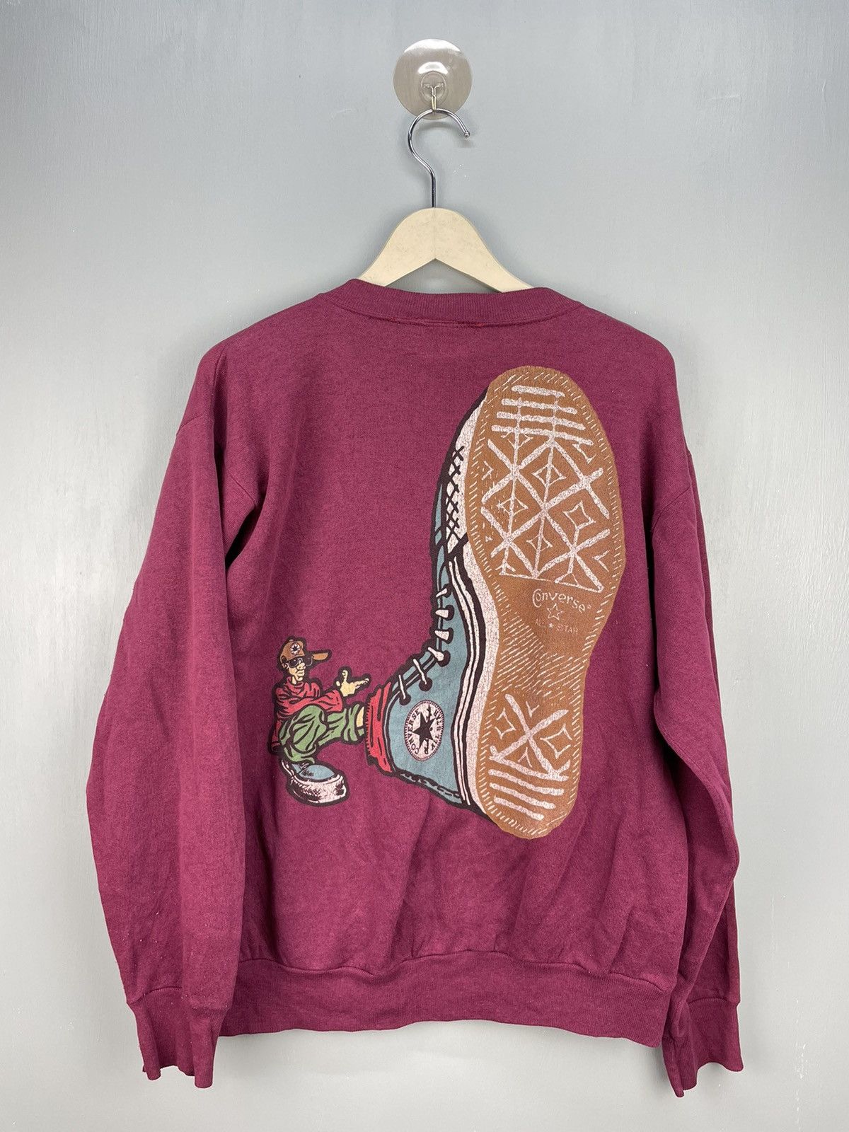 Converse Vintage 90s Converse sweatshirt Size US M / EU 48-50 / 2 - 1 Thumbnail