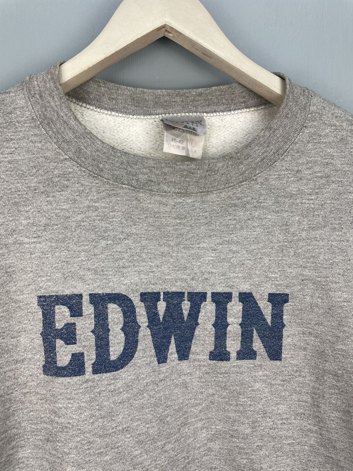 Edwin Vintage 90s Edwin sweatshirt Size US L / EU 52-54 / 3 - 3 Thumbnail