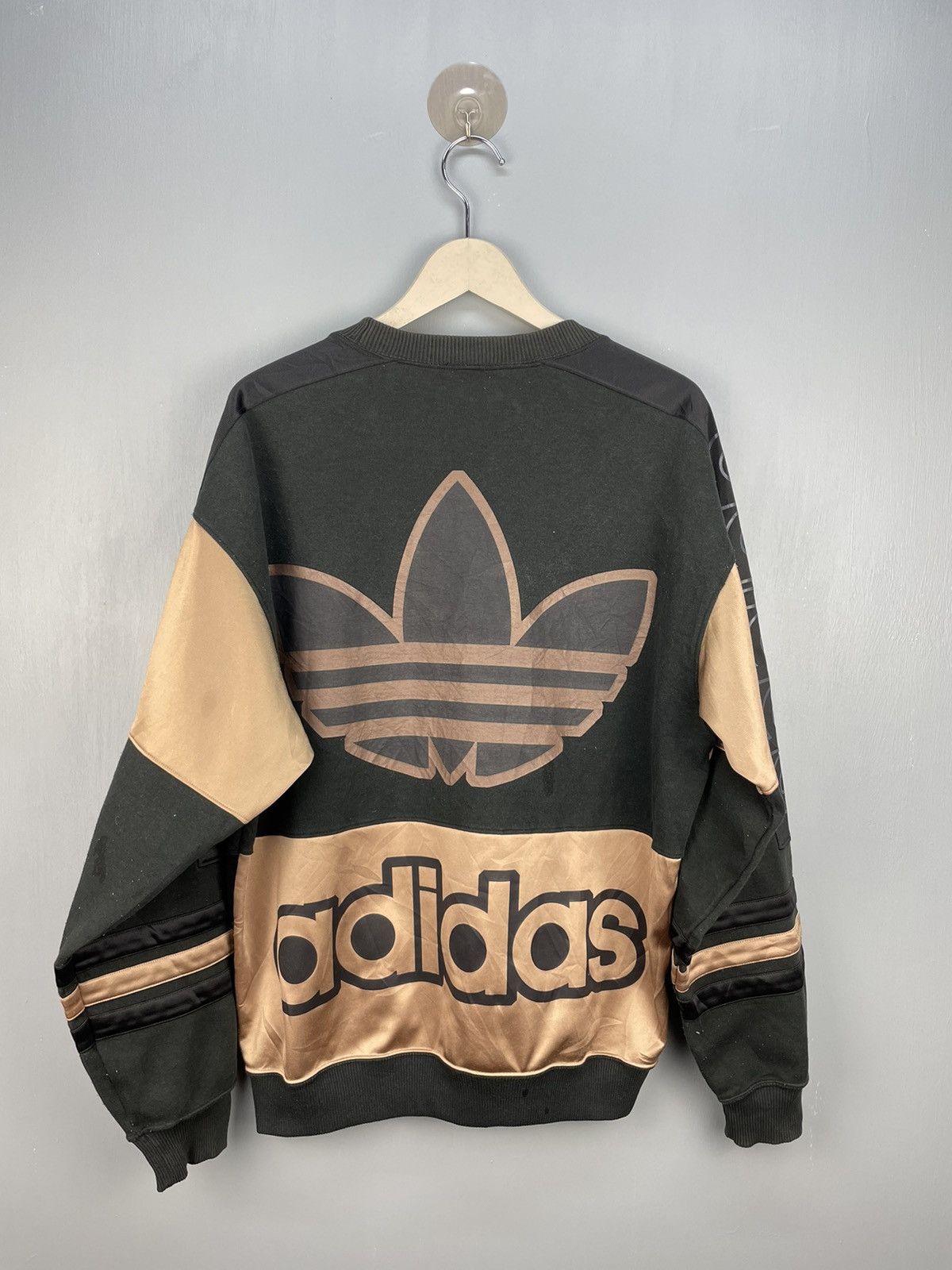 Adidas Vintage 80s Adidas big logo sweatshirt Size US L / EU 52-54 / 3 - 2 Thumbnail