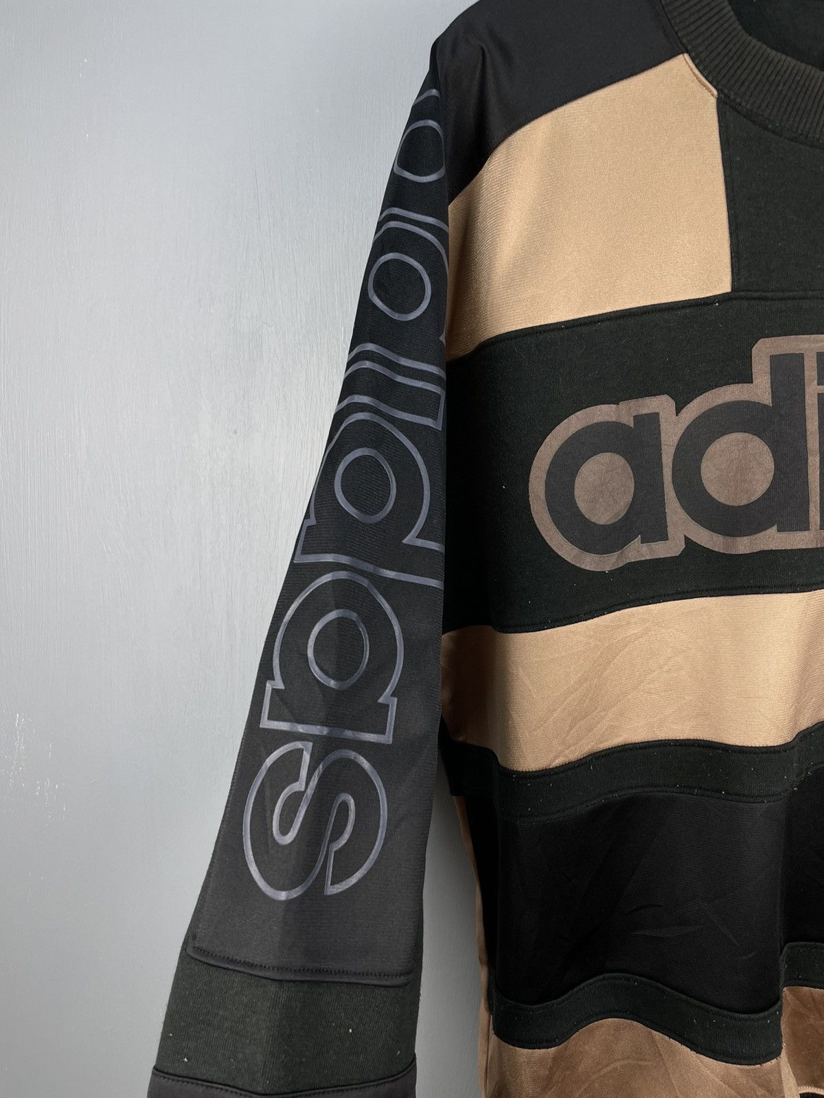 Adidas Vintage 80s Adidas big logo sweatshirt Size US L / EU 52-54 / 3 - 6 Thumbnail