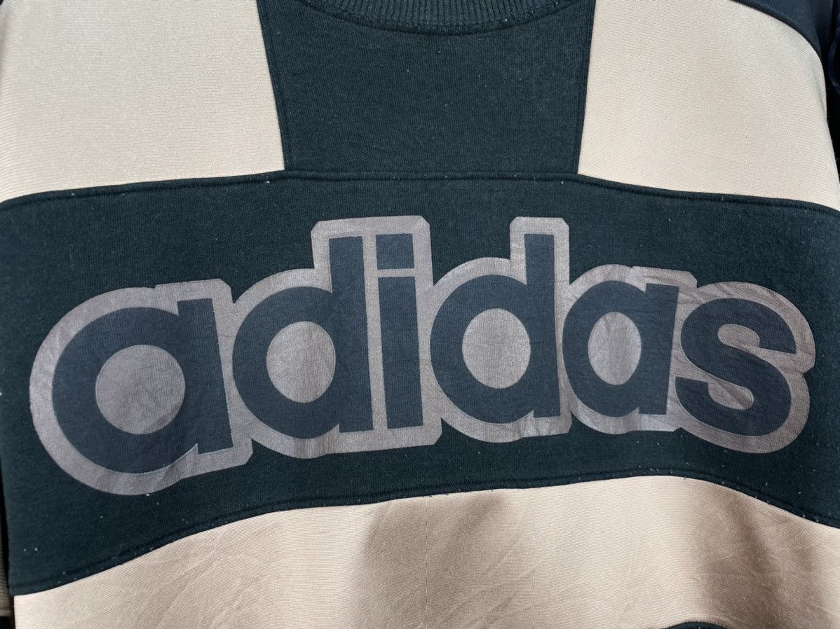 Adidas Vintage 80s Adidas big logo sweatshirt Size US L / EU 52-54 / 3 - 4 Thumbnail