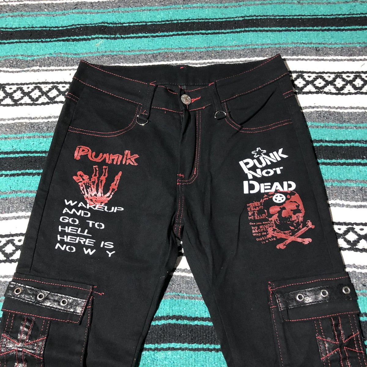 Japanese Brand Unknown Japanese Brand Cargo Punk Bondage Pants Size US 30 / EU 46 - 3 Thumbnail
