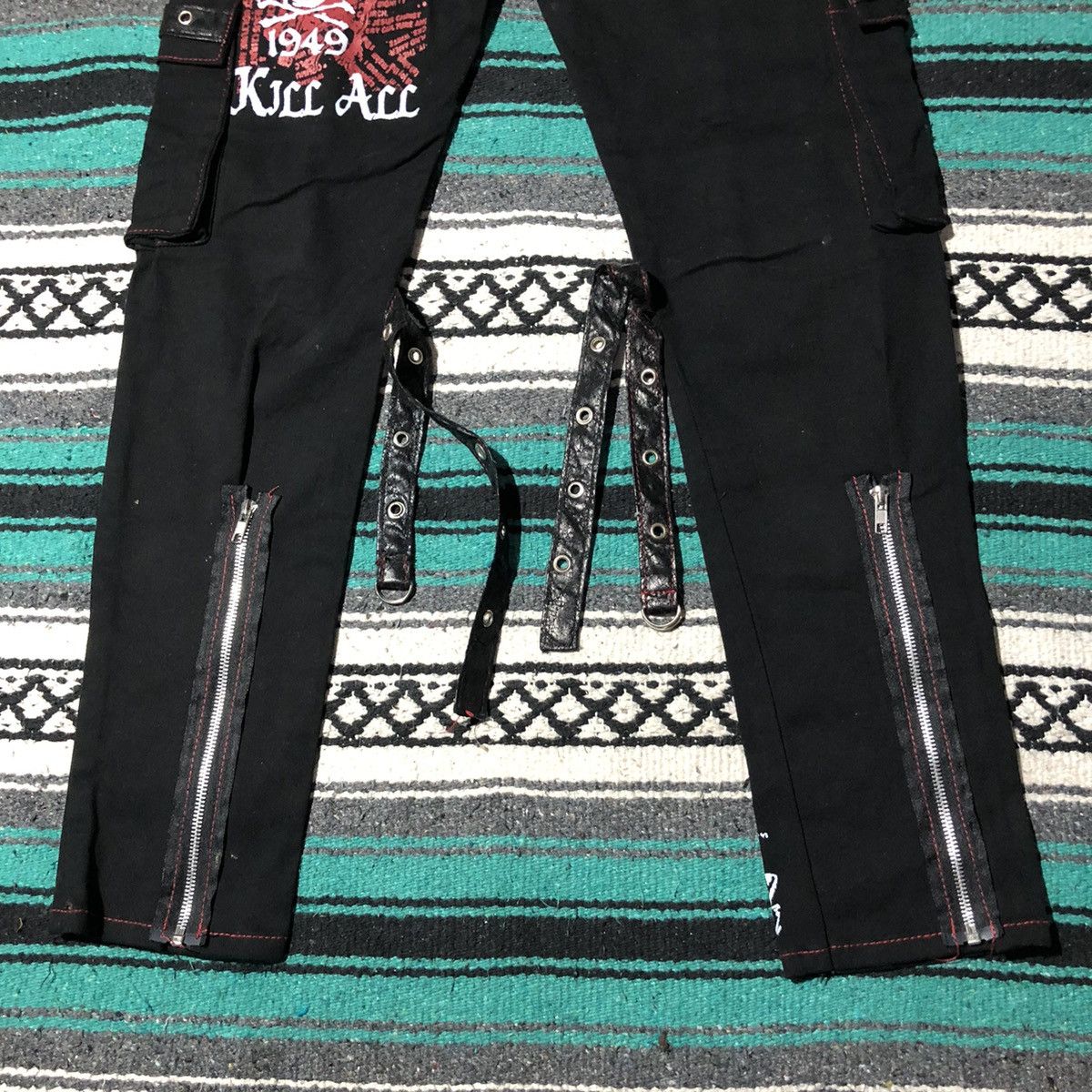 Japanese Brand Unknown Japanese Brand Cargo Punk Bondage Pants Size US 30 / EU 46 - 11 Thumbnail