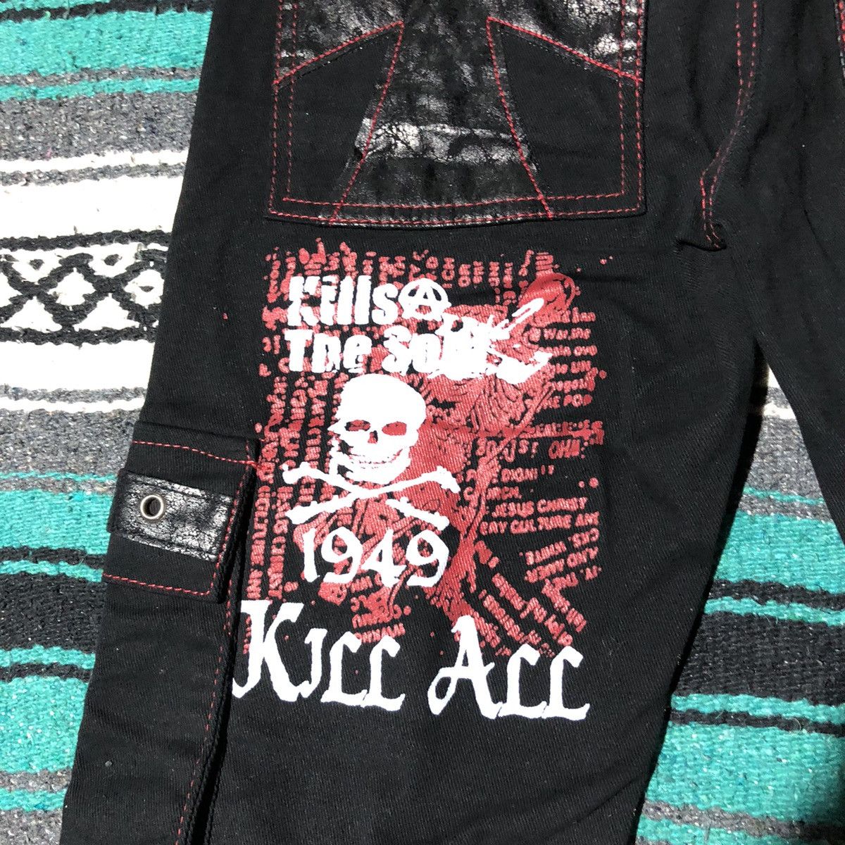 Japanese Brand Unknown Japanese Brand Cargo Punk Bondage Pants Size US 30 / EU 46 - 12 Thumbnail