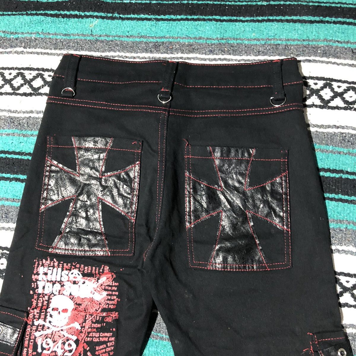 Japanese Brand Unknown Japanese Brand Cargo Punk Bondage Pants Size US 30 / EU 46 - 13 Thumbnail