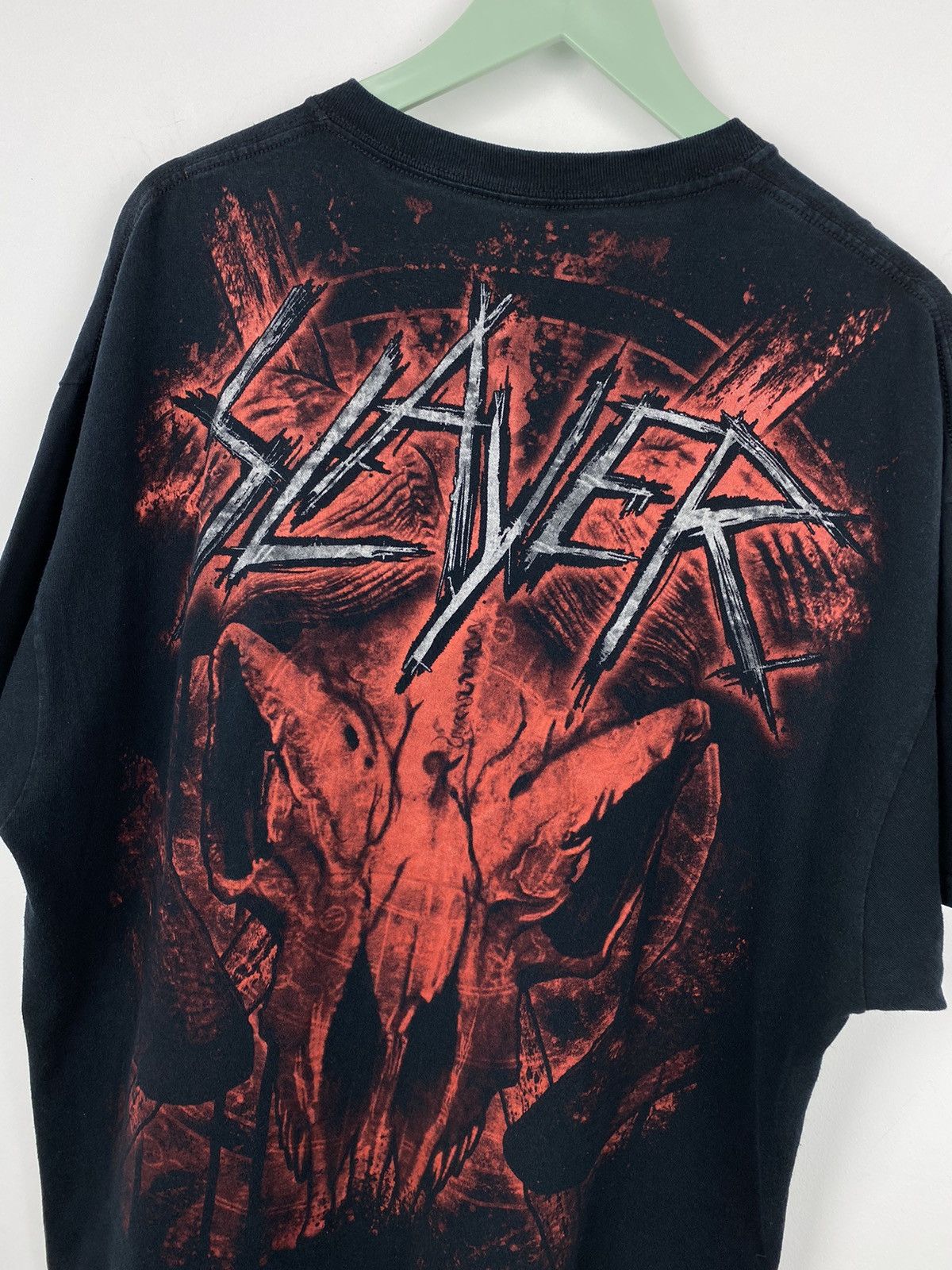 Band Tees Vintage Y2K Slayer Over Print T Shirt Nirvana Metallica Size US XL / EU 56 / 4 - 7 Thumbnail
