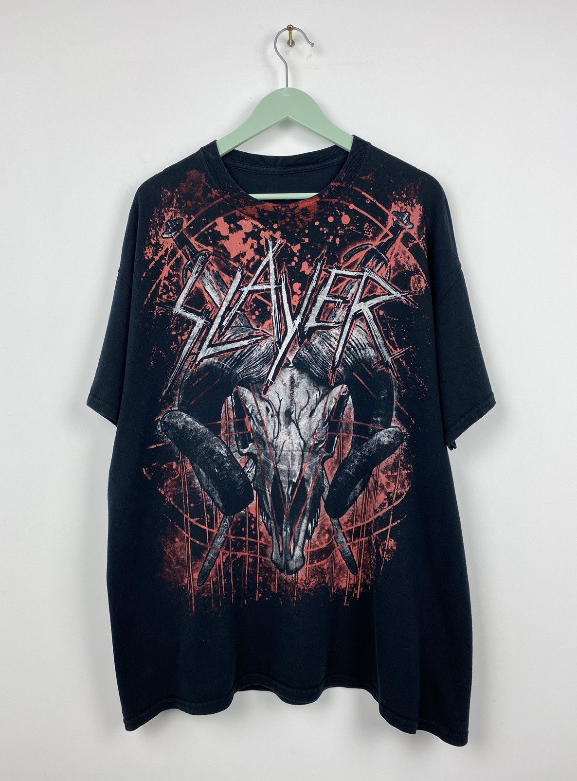 Band Tees Vintage Y2K Slayer Over Print T Shirt Nirvana Metallica Size US XL / EU 56 / 4 - 1 Thumbnail