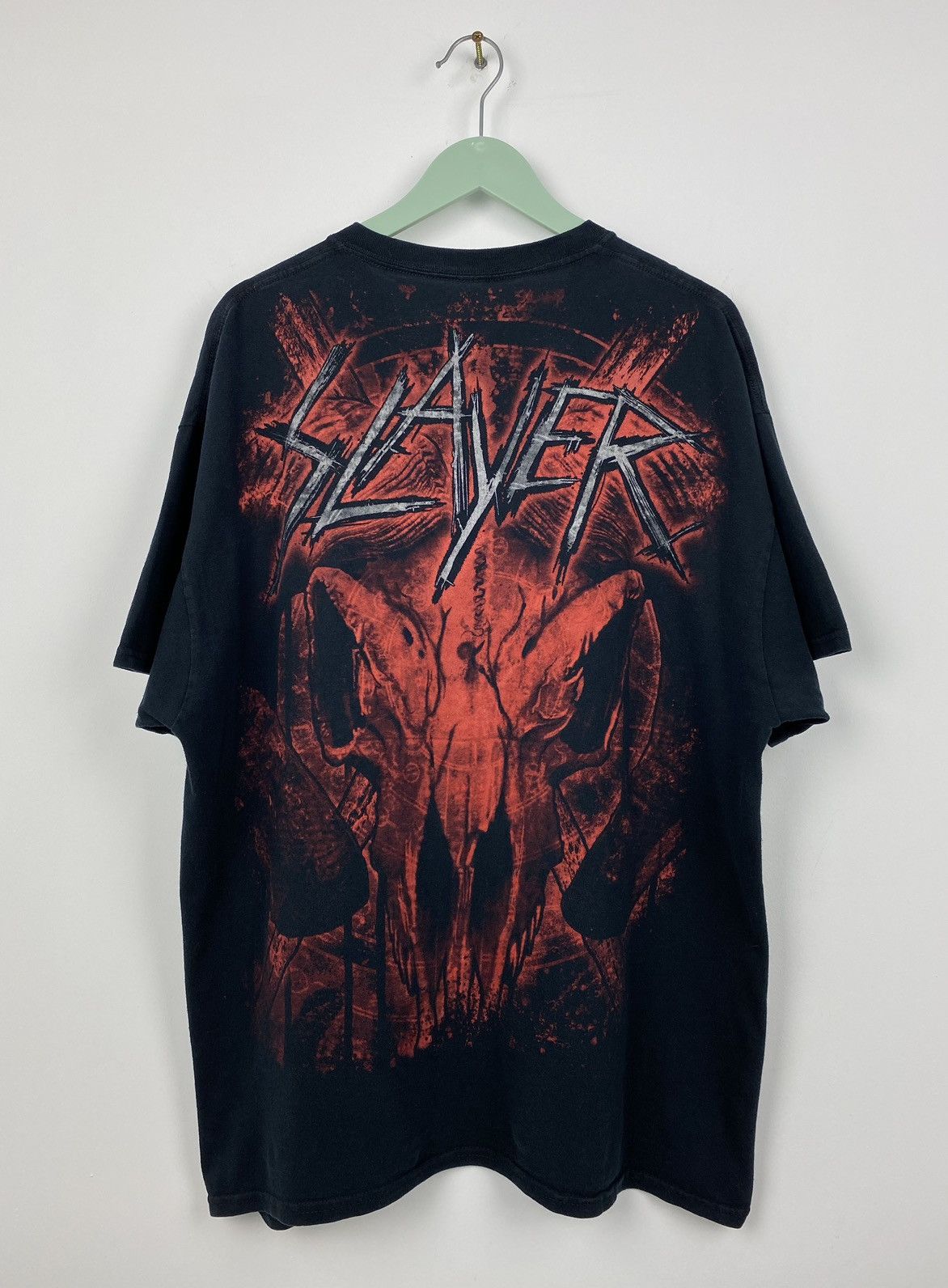 Band Tees Vintage Y2K Slayer Over Print T Shirt Nirvana Metallica Size US XL / EU 56 / 4 - 6 Thumbnail