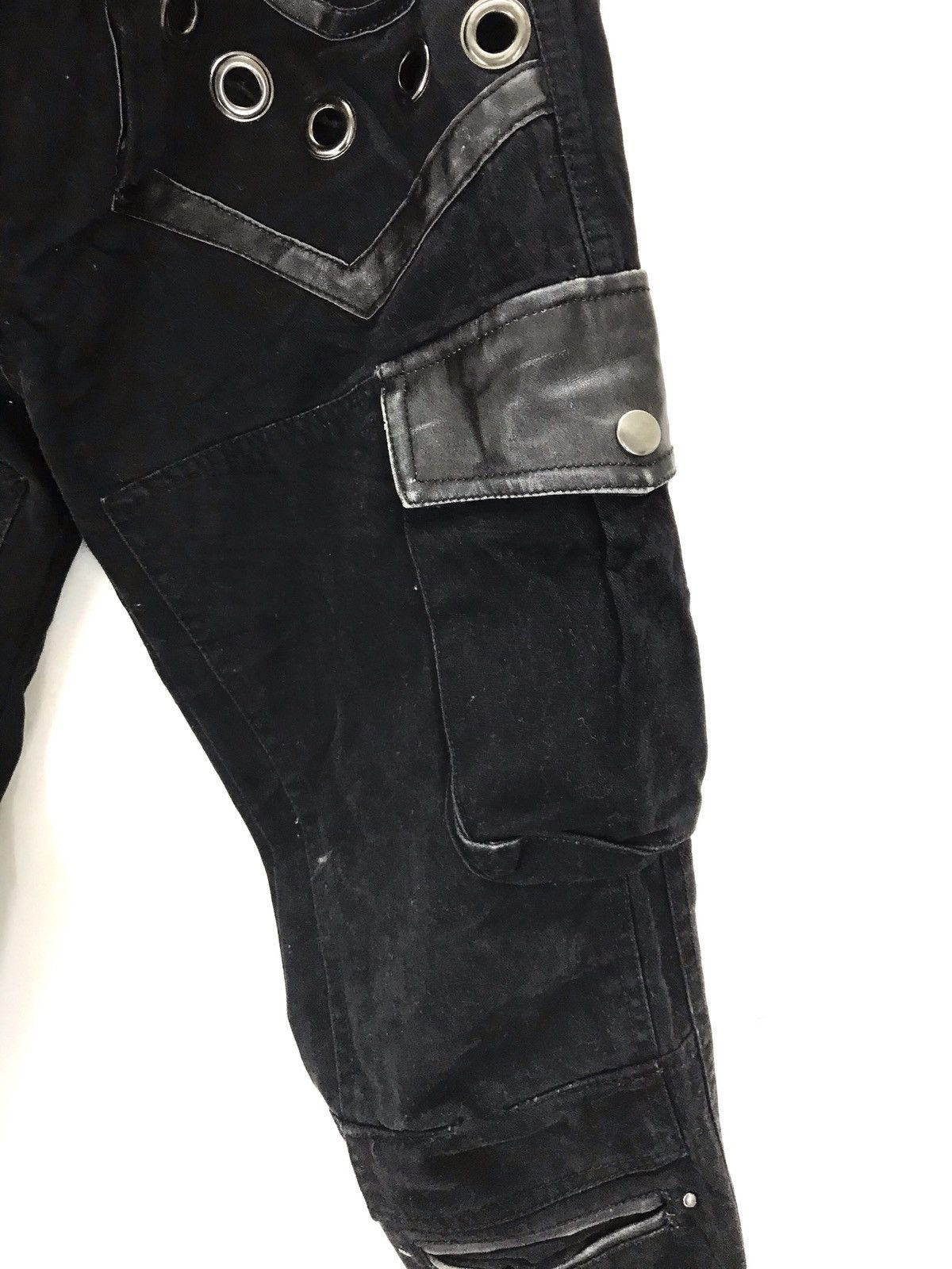 A&G Rock × Seditionaries Amarentine gothic metal punk leather lining skinny pant Size US 31 - 11 Thumbnail