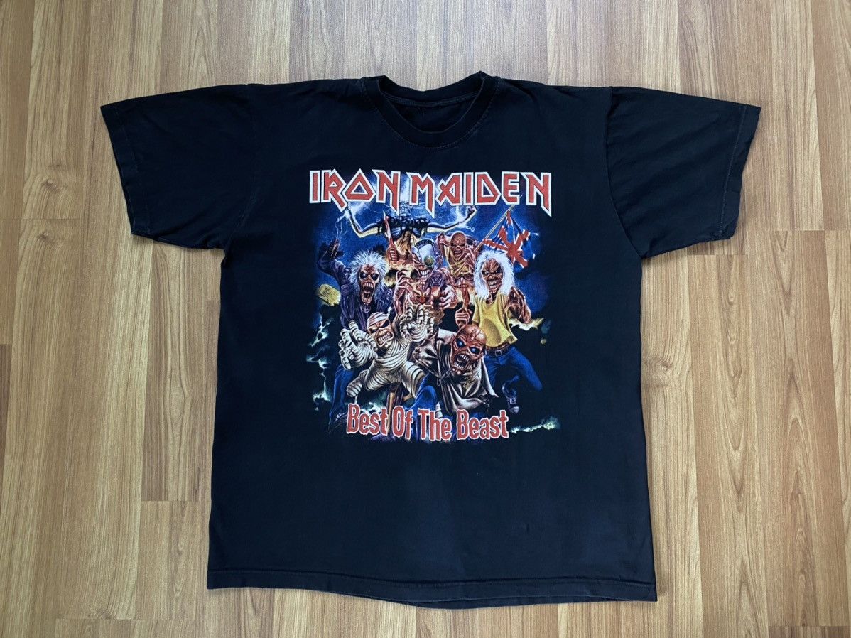 Band Tees Vintage Y2K Iron Maiden Best Of The Beast T Shirt Tee Slayer Size US XL / EU 56 / 4 - 1 Thumbnail