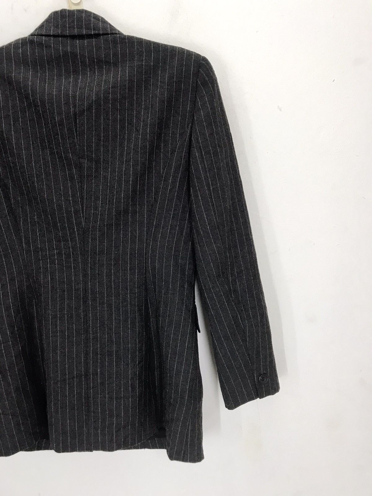 Y's for Men × Yohji Yamamoto Vtg yohji yamamoto work shop stripe blazer suit jacket Size 36R - 5 Thumbnail