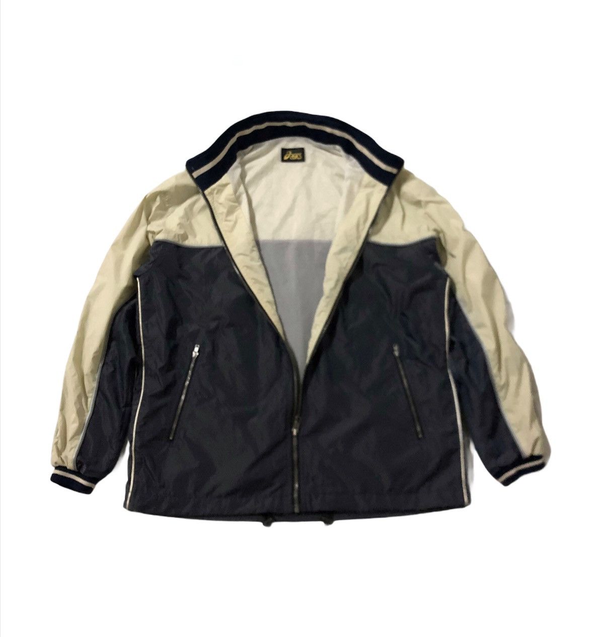 Asics × Vintage 🔥Asics Windbreaker Sport Jacket With Hooded Size US L / EU 52-54 / 3 - 4 Thumbnail