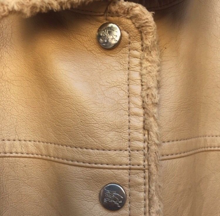 Burberry 🔥Burberry Blue Label Sherling Leather Jacket Size S / US 4 / IT 40 - 5 Thumbnail