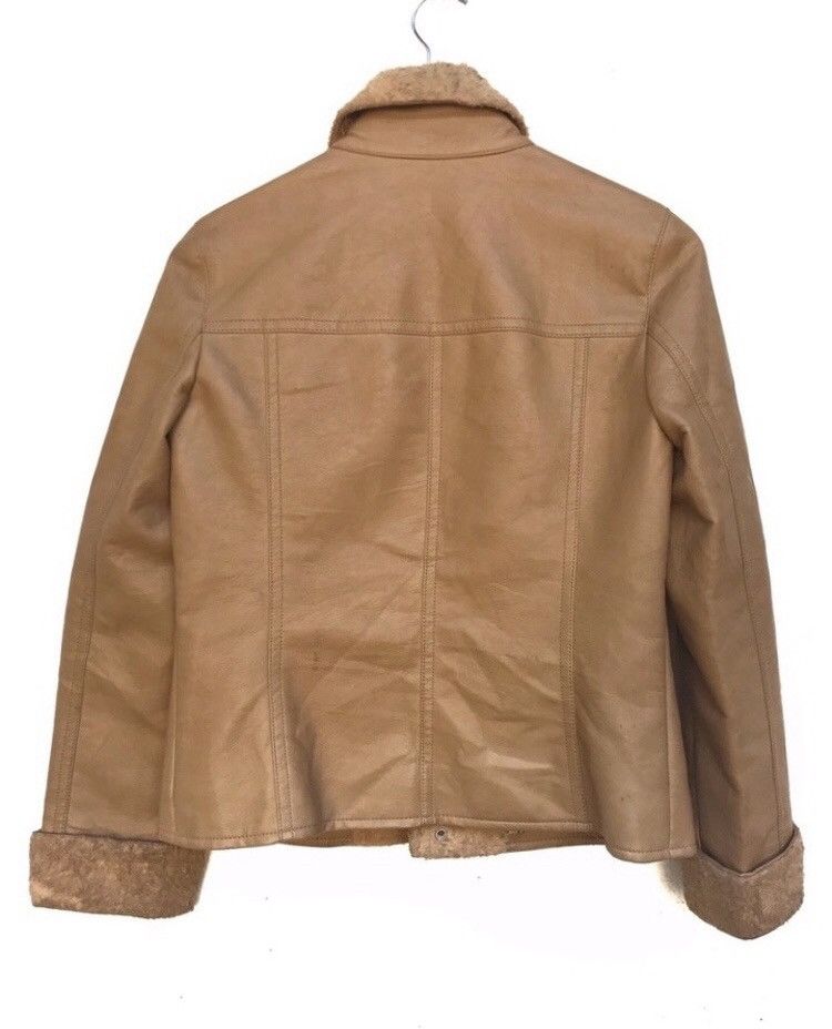 Burberry 🔥Burberry Blue Label Sherling Leather Jacket Size S / US 4 / IT 40 - 2 Thumbnail