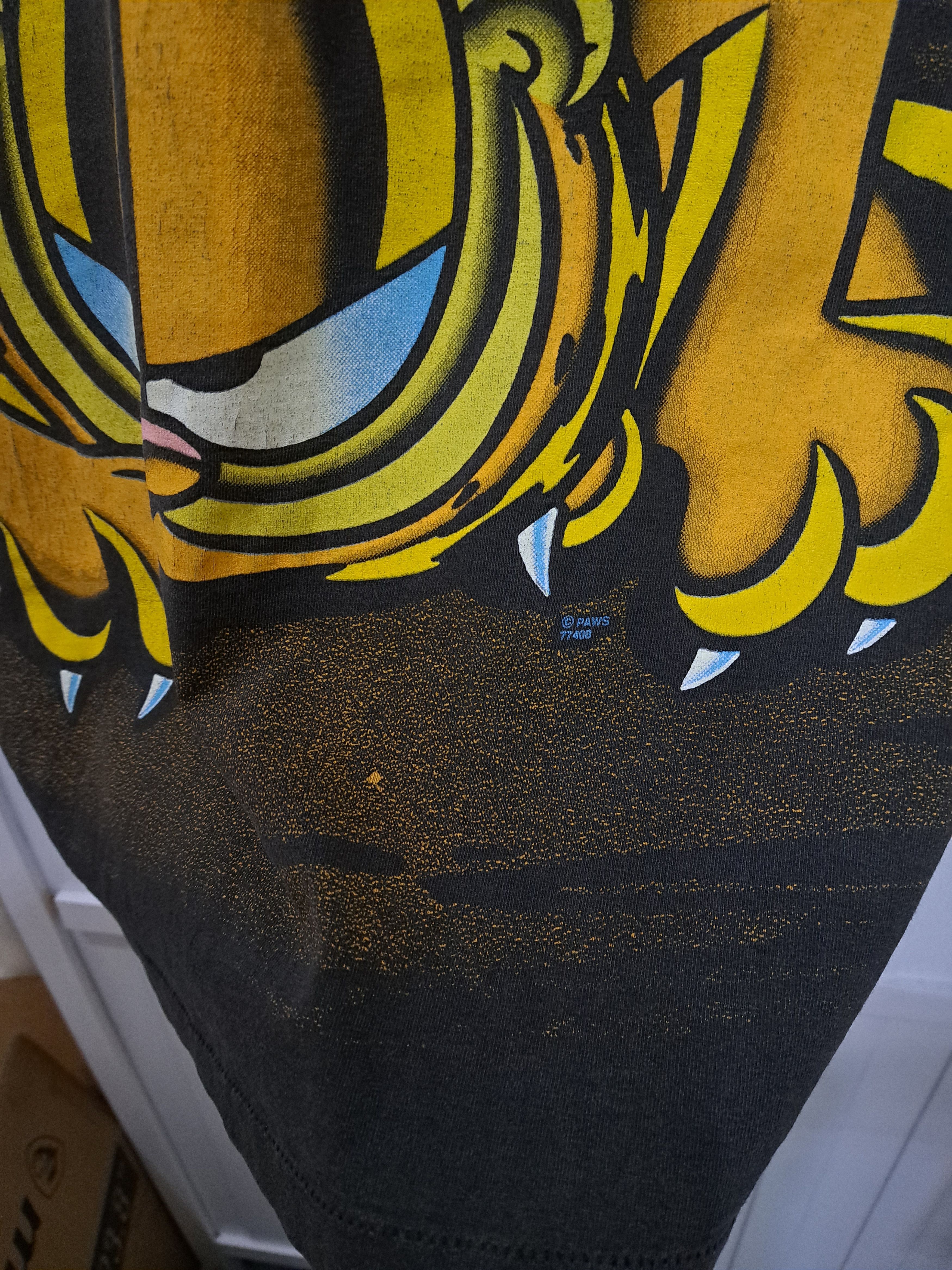 Vintage Vintage 90's Garfield Overprint Tee Size US L / EU 52-54 / 3 - 6 Thumbnail