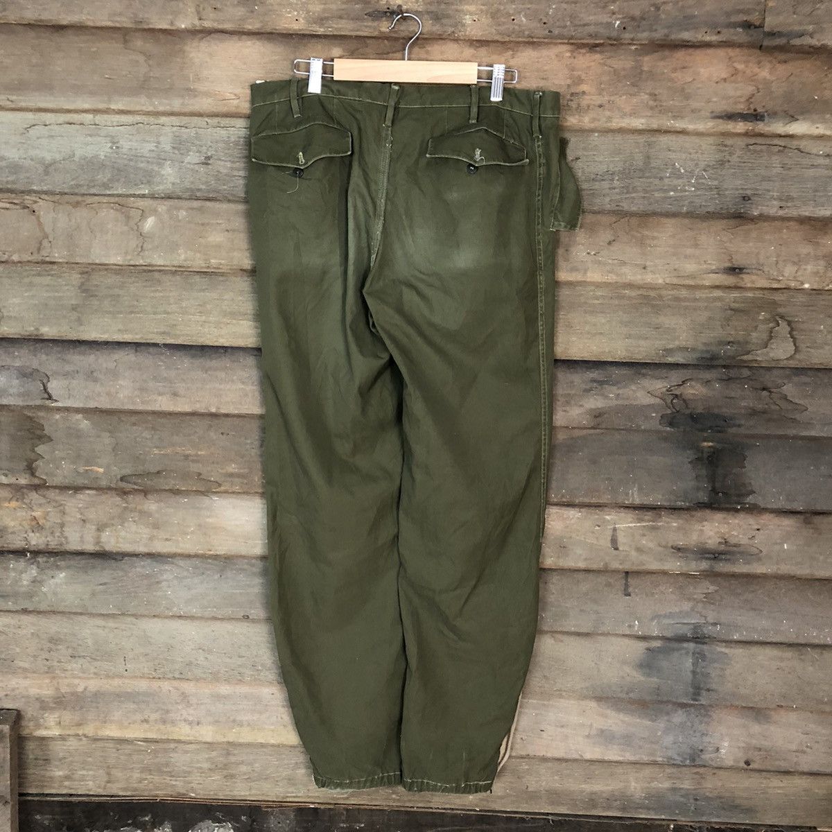 Japanese Brand × Vintage DL Japan vintage utility double knee Green Cargo Pants #6893 Size US 30 / EU 46 - 9 Thumbnail