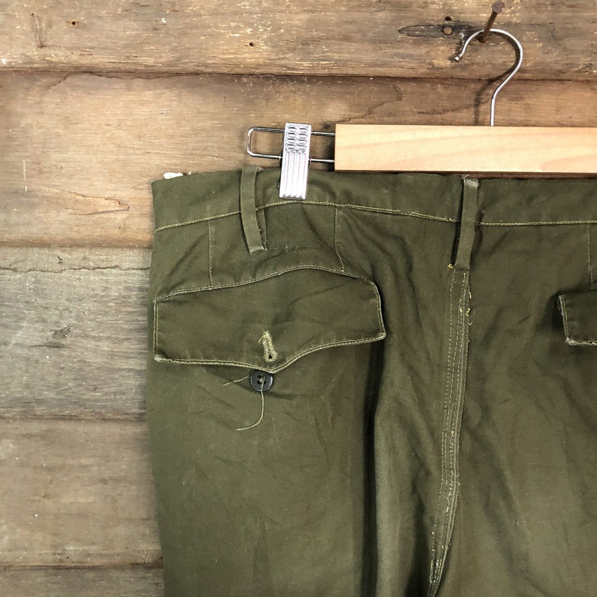 Japanese Brand × Vintage DL Japan vintage utility double knee Green Cargo Pants #6893 Size US 30 / EU 46 - 12 Thumbnail