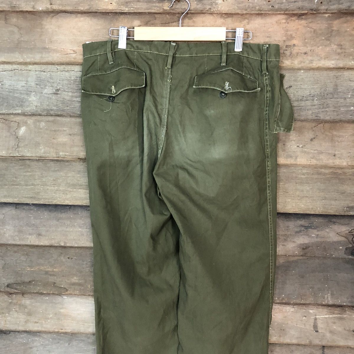 Japanese Brand × Vintage DL Japan vintage utility double knee Green Cargo Pants #6893 Size US 30 / EU 46 - 10 Thumbnail