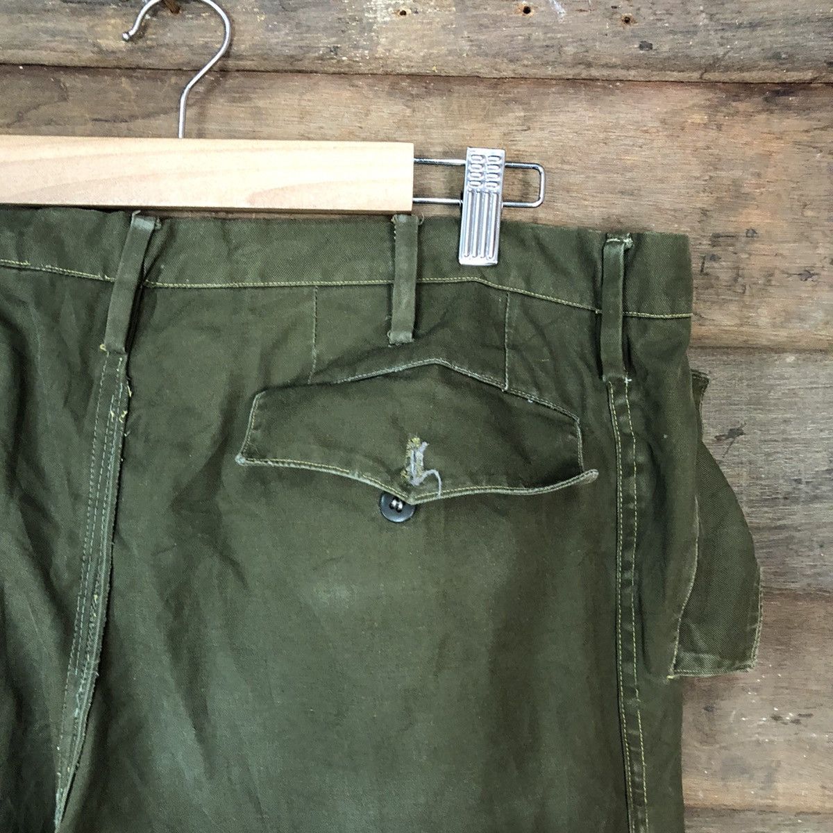 Japanese Brand × Vintage DL Japan vintage utility double knee Green Cargo Pants #6893 Size US 30 / EU 46 - 13 Thumbnail
