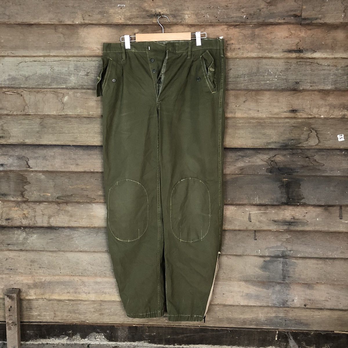 image of Dl Japan Vintage Utility Double Knee Green Cargo Pants 6893, Men's (Size 31)