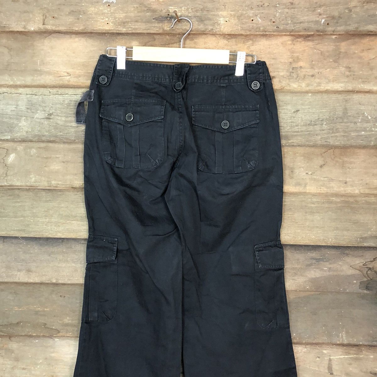Japanese Brand DL Inter Crew Black utility streetwear Cargo Pants #3405 Size US 26 / EU 42 - 12 Thumbnail