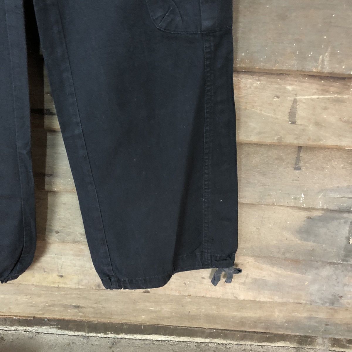 Japanese Brand DL Inter Crew Black utility streetwear Cargo Pants #3405 Size US 26 / EU 42 - 9 Thumbnail