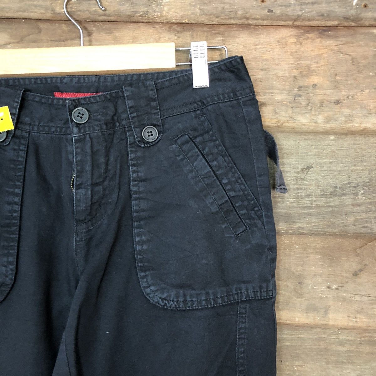 Japanese Brand DL Inter Crew Black utility streetwear Cargo Pants #3405 Size US 26 / EU 42 - 5 Thumbnail