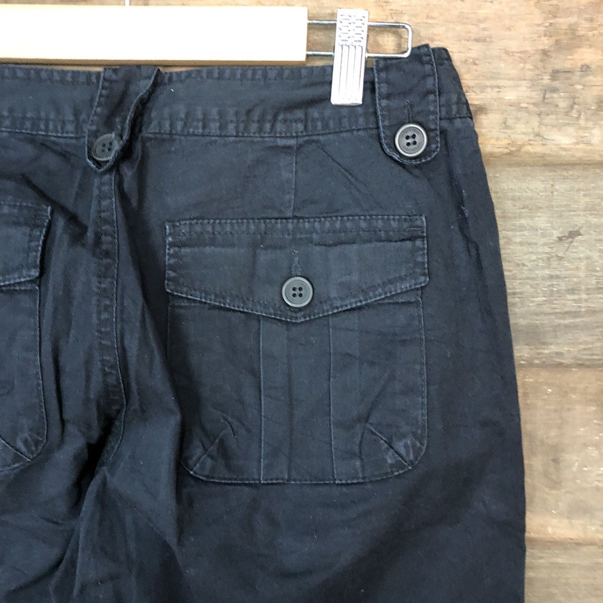Japanese Brand DL Inter Crew Black utility streetwear Cargo Pants #3405 Size US 26 / EU 42 - 15 Thumbnail