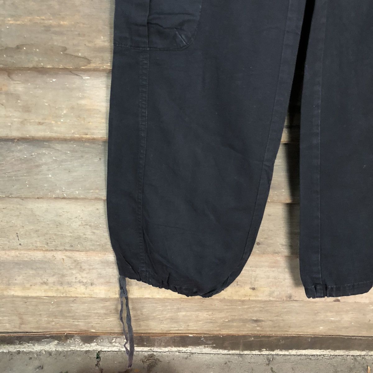 Japanese Brand DL Inter Crew Black utility streetwear Cargo Pants #3405 Size US 26 / EU 42 - 8 Thumbnail