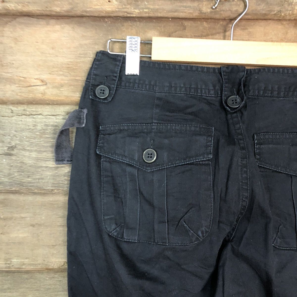 Japanese Brand DL Inter Crew Black utility streetwear Cargo Pants #3405 Size US 26 / EU 42 - 14 Thumbnail