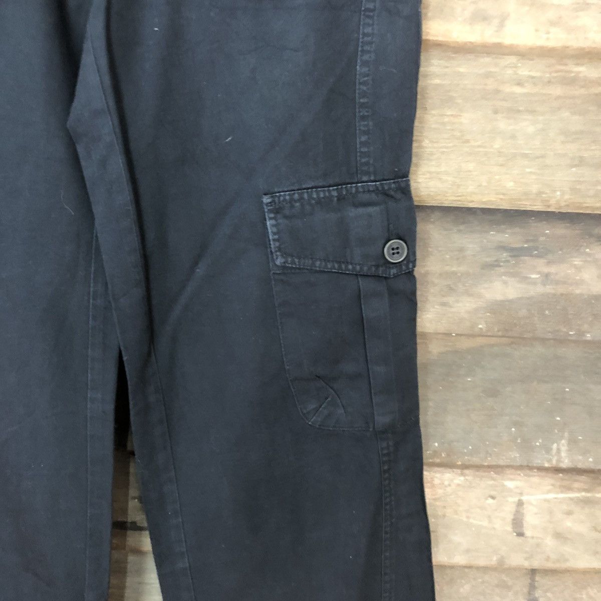 Japanese Brand DL Inter Crew Black utility streetwear Cargo Pants #3405 Size US 26 / EU 42 - 7 Thumbnail