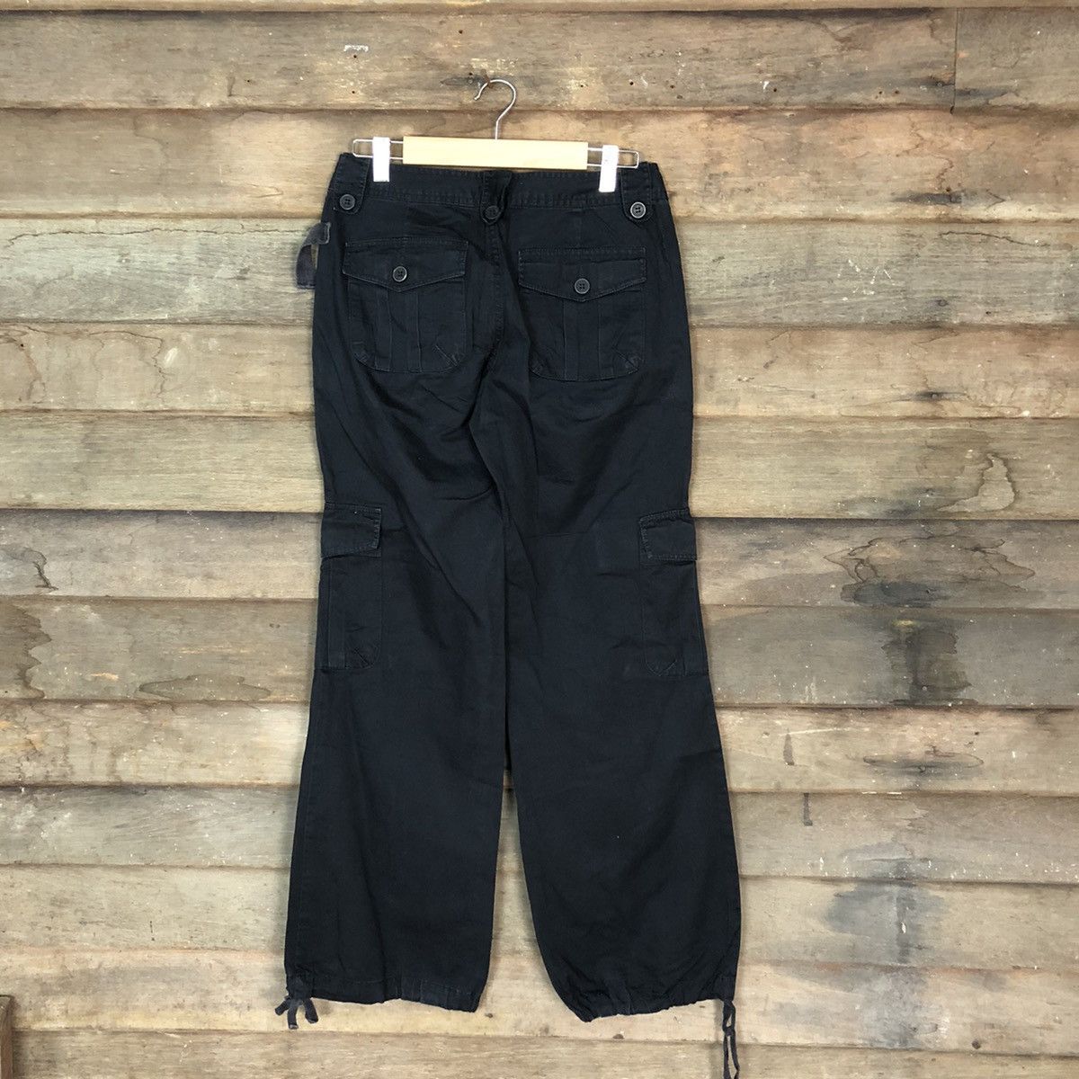 Japanese Brand DL Inter Crew Black utility streetwear Cargo Pants #3405 Size US 26 / EU 42 - 11 Thumbnail