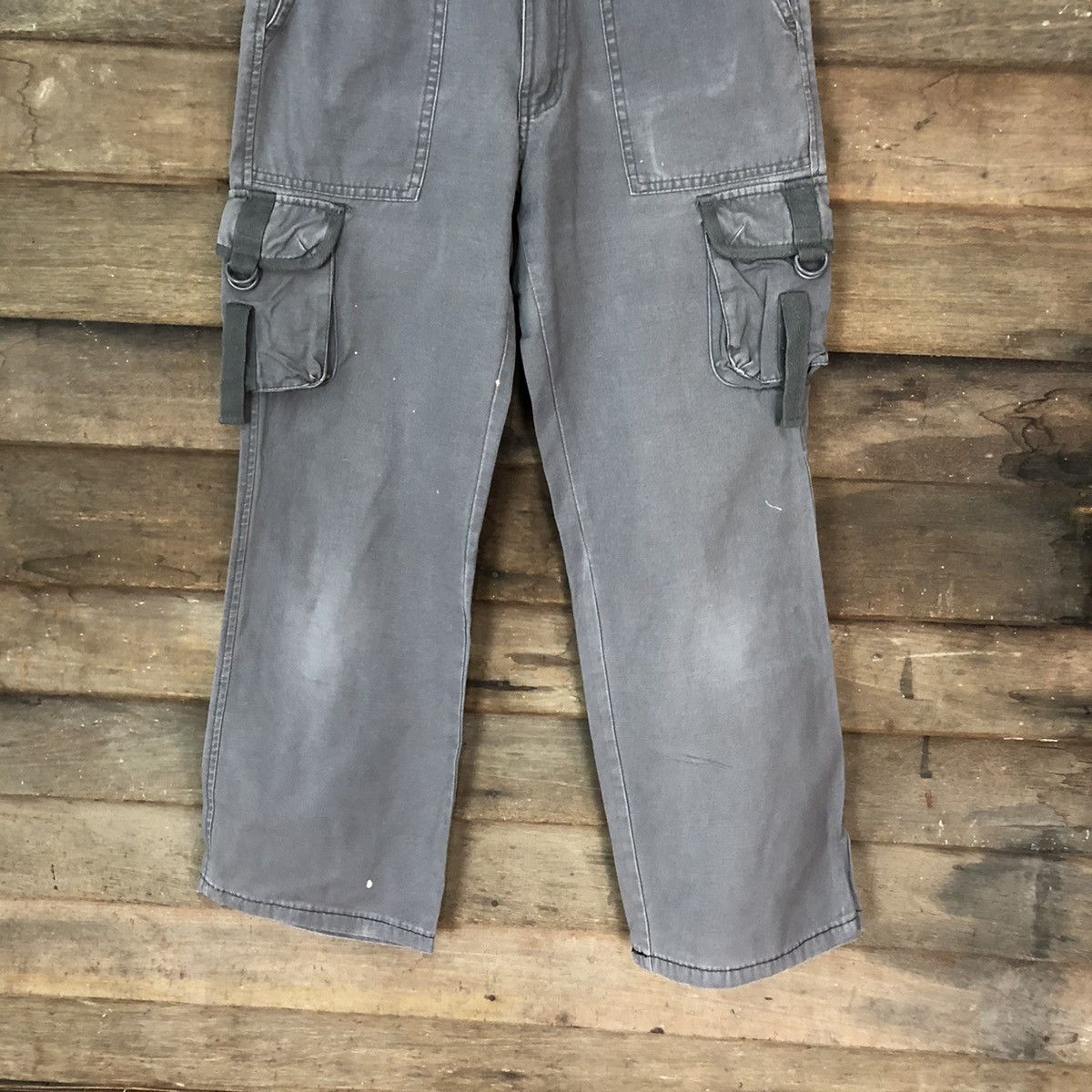 Faded Glory × Japanese Brand Meteor Girl Grey multipocket tactical Cargo Pants #4456 Size 26" / US 2 / IT 38 - 3 Thumbnail