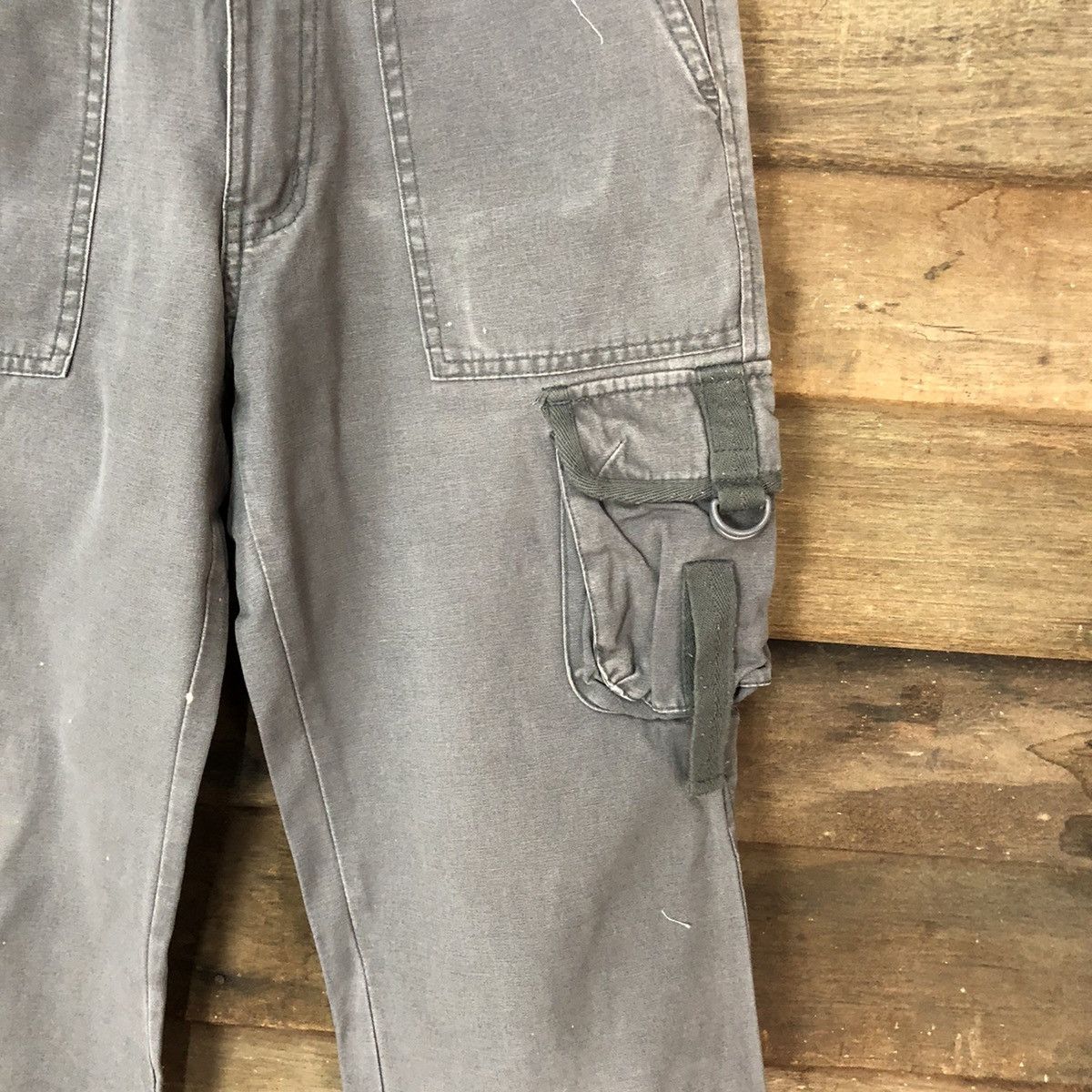 Faded Glory × Japanese Brand Meteor Girl Grey multipocket tactical Cargo Pants #4456 Size 26" / US 2 / IT 38 - 7 Thumbnail