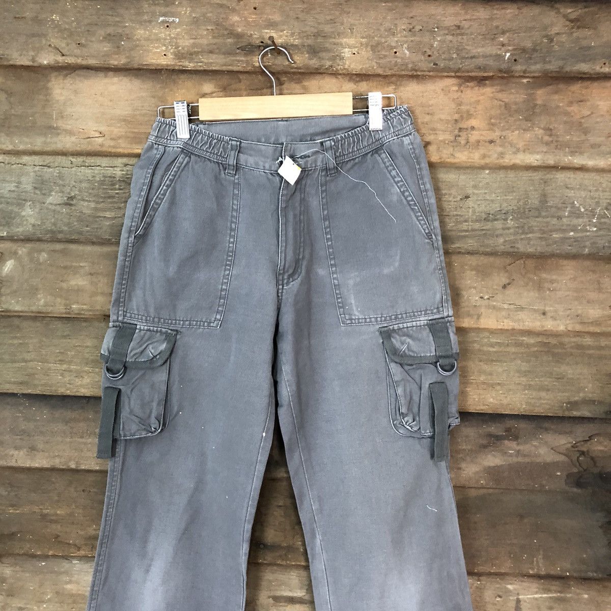Faded Glory × Japanese Brand Meteor Girl Grey multipocket tactical Cargo Pants #4456 Size 26" / US 2 / IT 38 - 2 Thumbnail