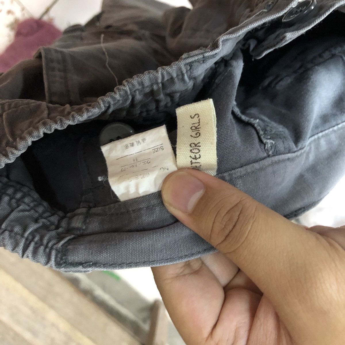 Faded Glory × Japanese Brand Meteor Girl Grey multipocket tactical Cargo Pants #4456 Size 26" / US 2 / IT 38 - 16 Thumbnail
