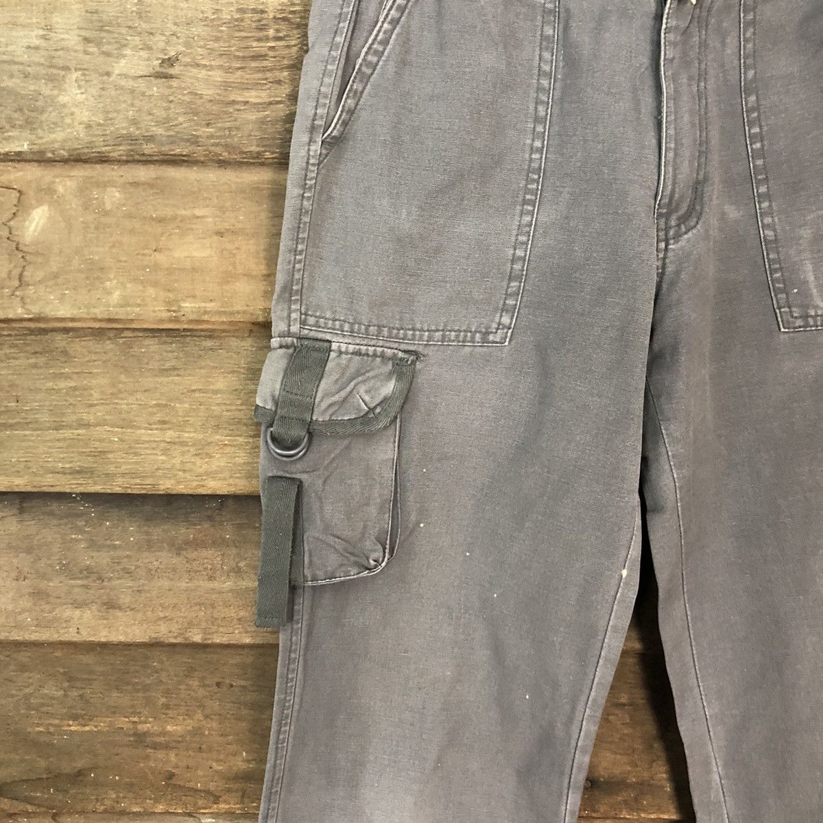 Faded Glory × Japanese Brand Meteor Girl Grey multipocket tactical Cargo Pants #4456 Size 26" / US 2 / IT 38 - 6 Thumbnail