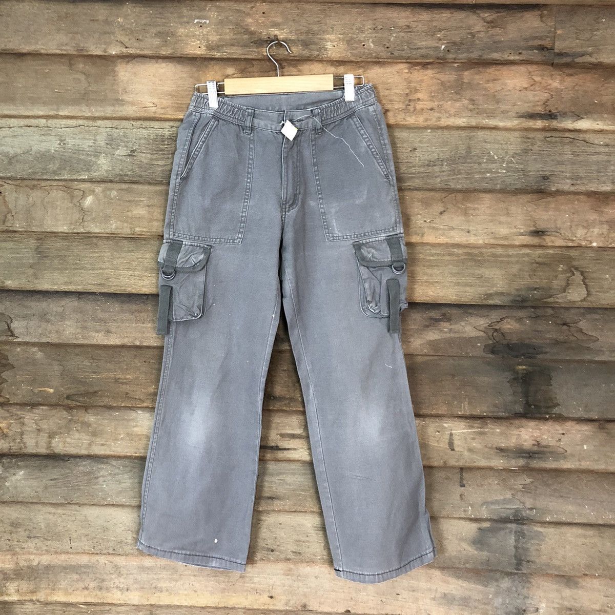 image of Faded Glory Meteor Girl Grey Multipocket Tactical Cargo Pants 4456, Women's (Size 26)
