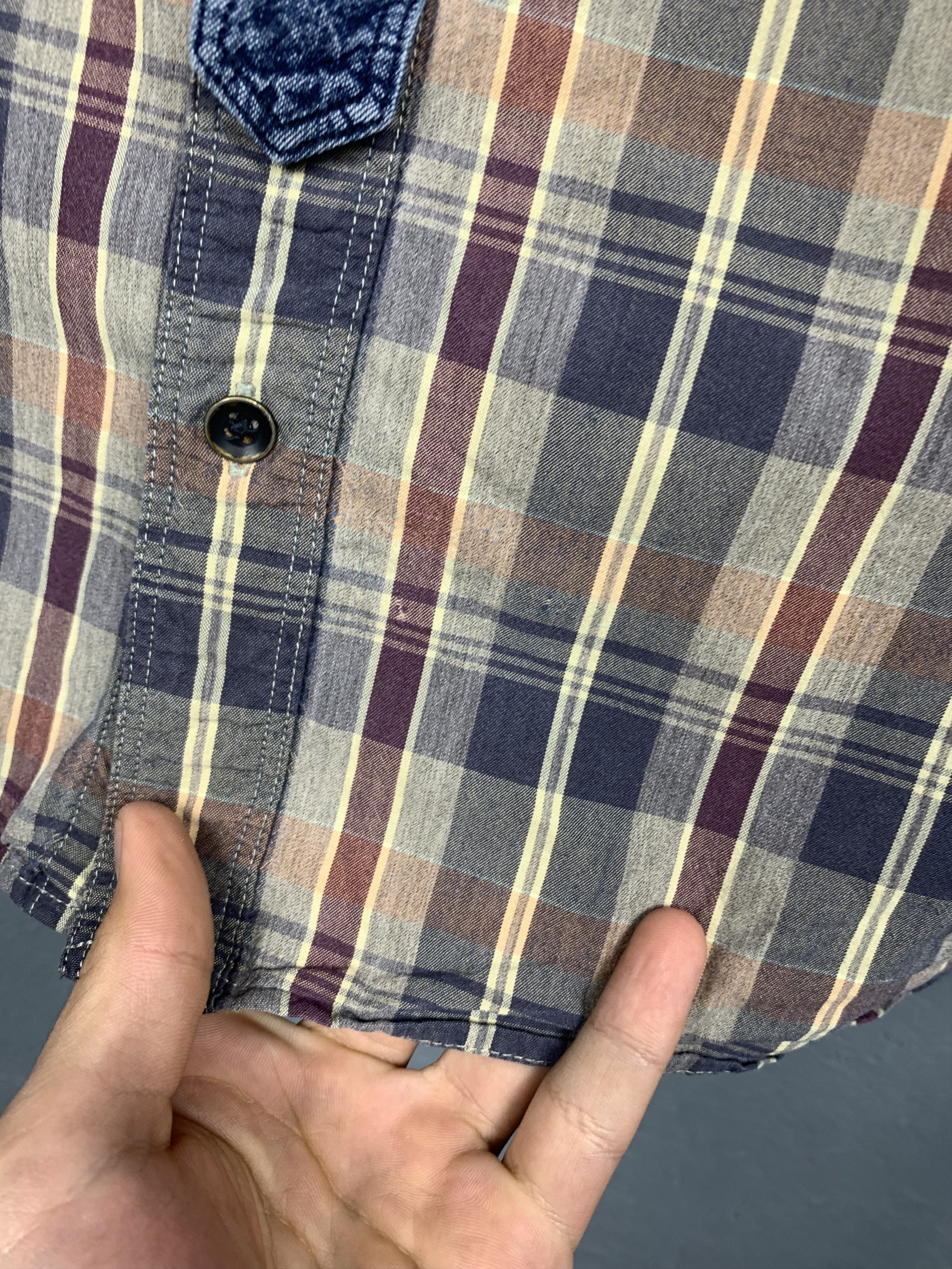 Allsaints × Vintage Allsaints Vintage Mens Hamura Long Sleeve Plaid Shirt Size US L / EU 52-54 / 3 - 4 Thumbnail