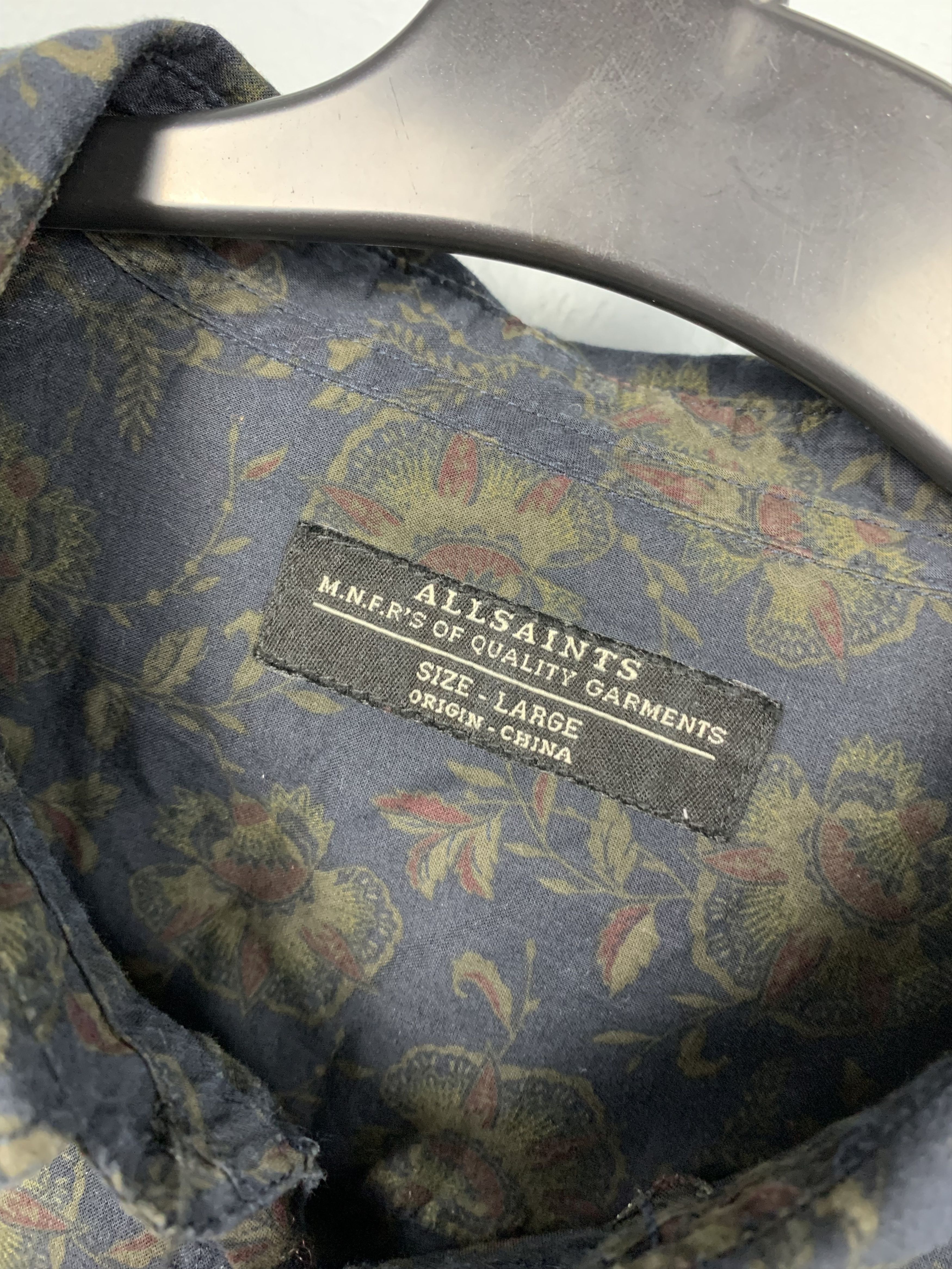 Allsaints Allsaints Ashbury Floral Print Mens Long Sleeve Shirt Size US L / EU 52-54 / 3 - 3 Thumbnail