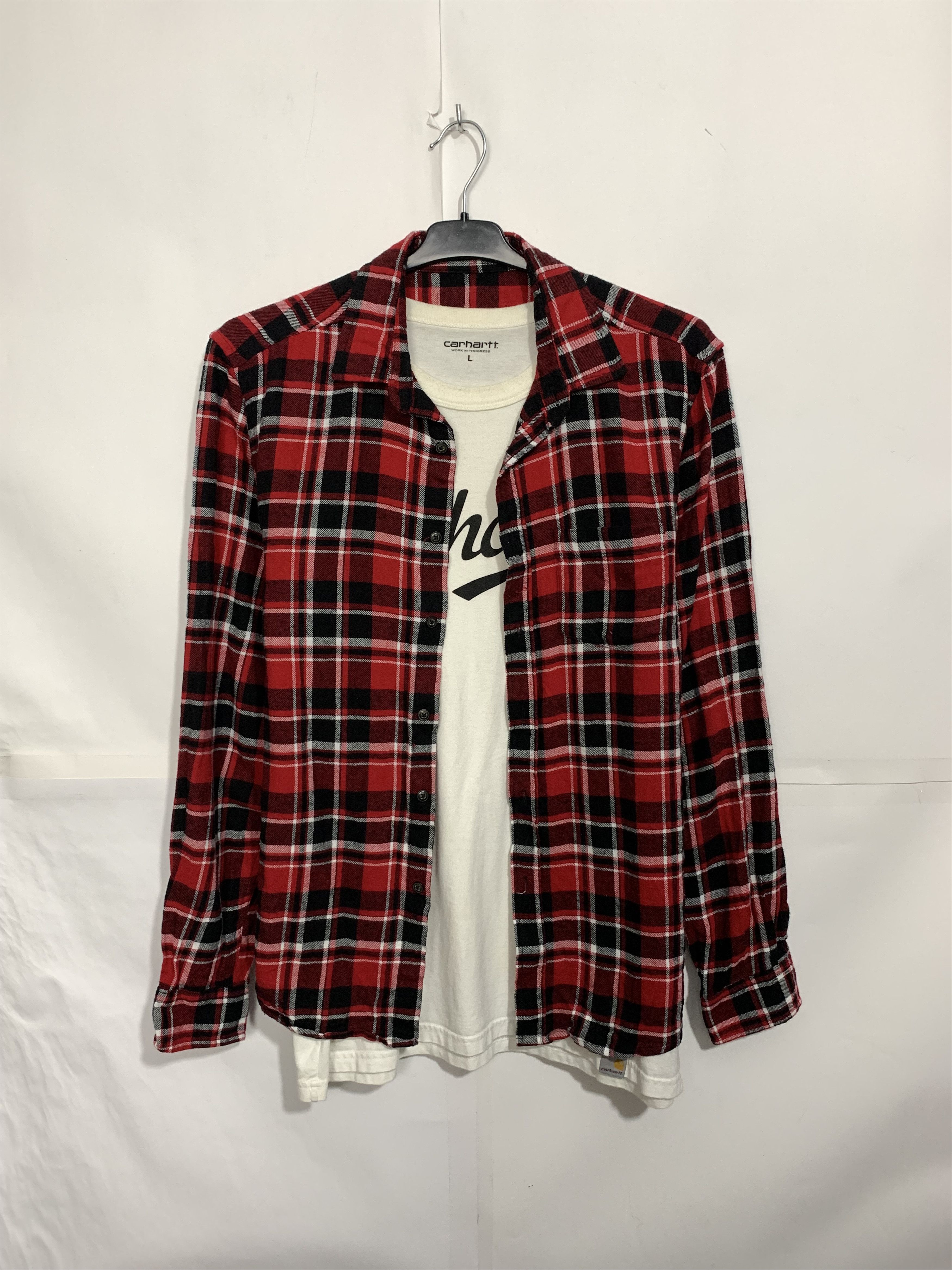 Flannel Vintage Flannel Plaid Shirt Travis style Size US M / EU 48-50 / 2 - 1 Thumbnail