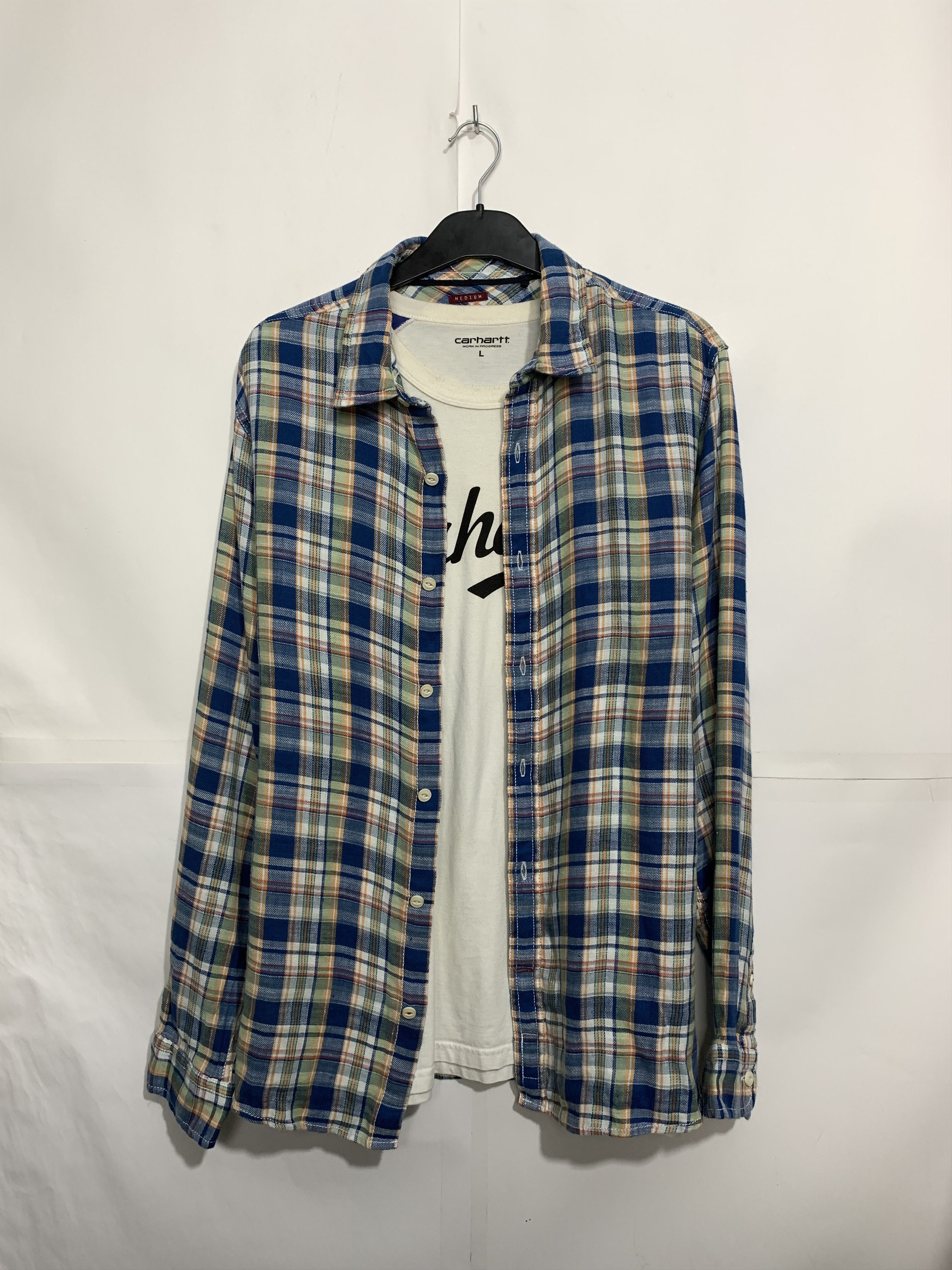 Flannel Vintage Flannel Plaid Shirt Travis style Size US L / EU 52-54 / 3 - 1 Thumbnail