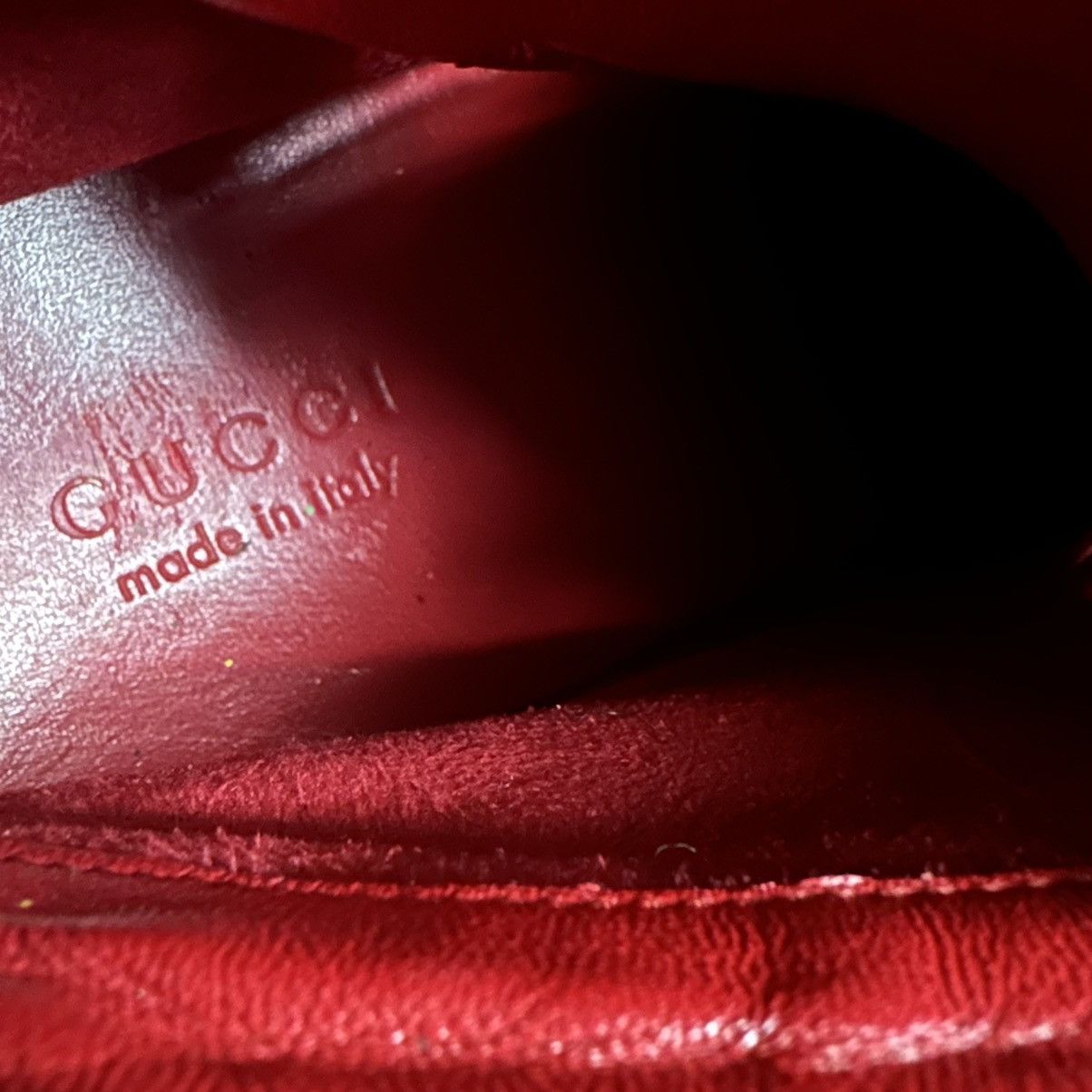 Gucci Gucci Guccissima High-top Sneaker Red Size US 11.5 / EU 44-45 - 7 Thumbnail