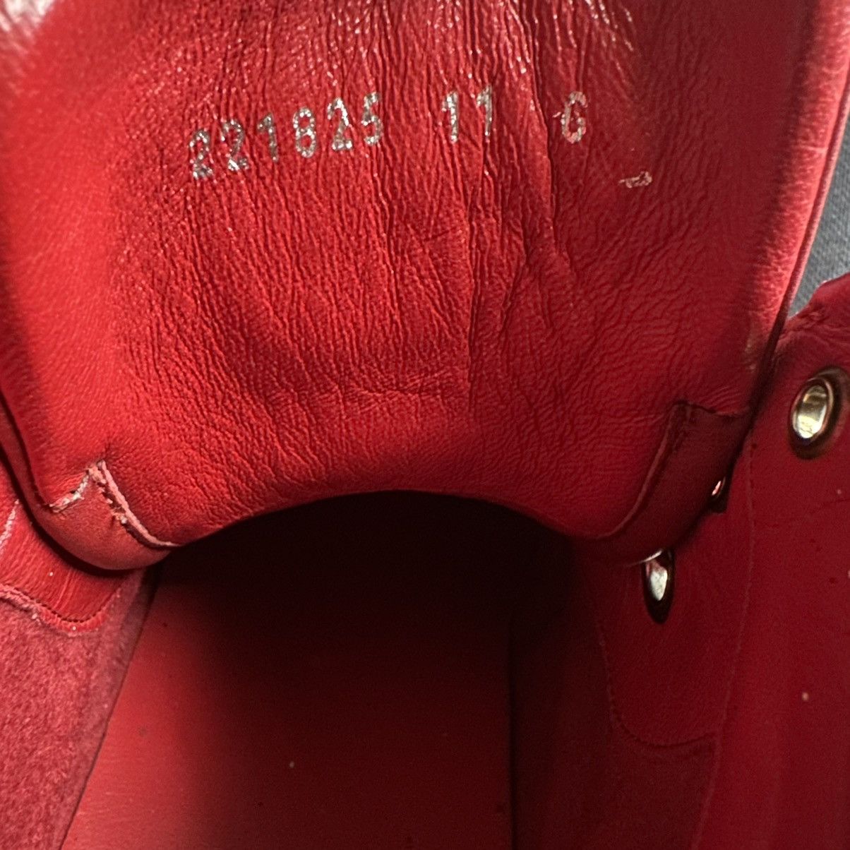 Gucci Gucci Guccissima High-top Sneaker Red Size US 11.5 / EU 44-45 - 6 Thumbnail